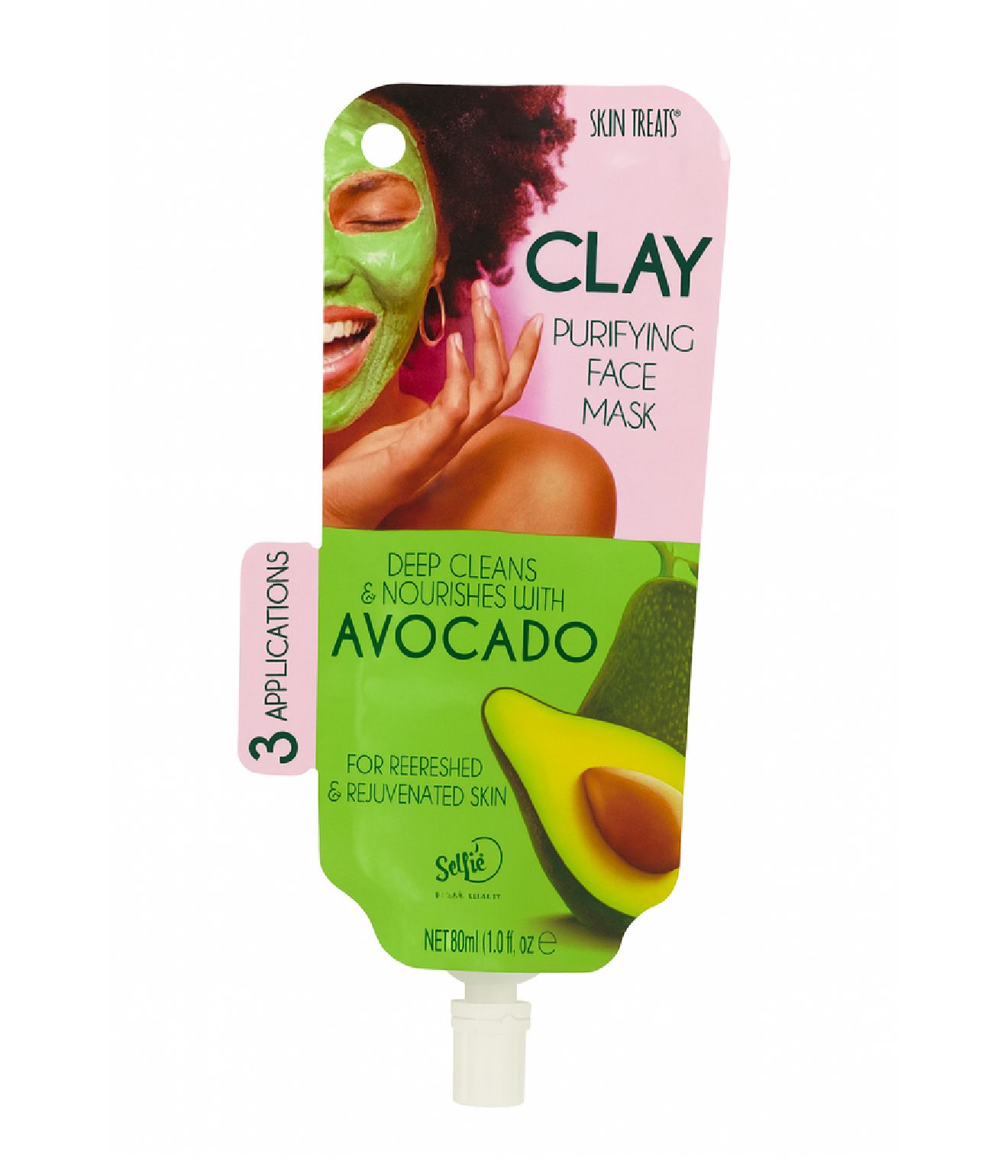 Skin Treats Clay Purifying Face Mask - 3Applications (Avocado)