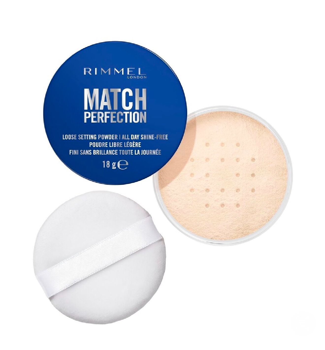 Rimmel London Match Perfection Loose Setting Powder All-Day Shine-Free - 18g (001Transparent)