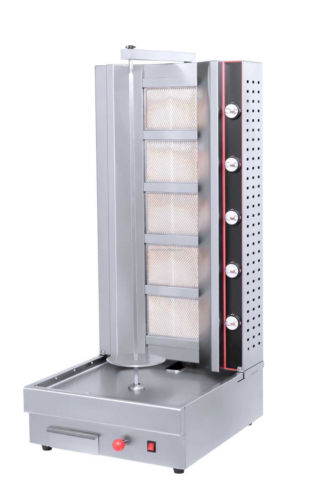 5-burner gas shawarma machine