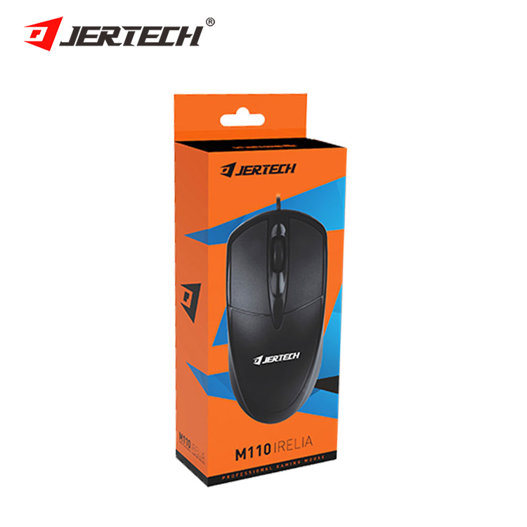 JERTECH M110 M100 New Design Ergonomic Optical Office Wired Usb Computer Mouse