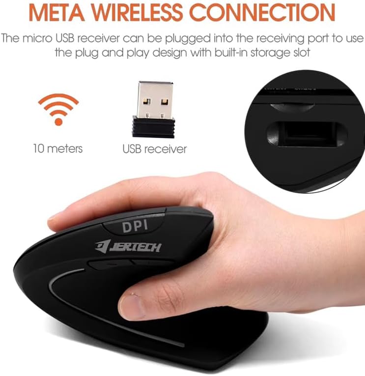 JERTECH JR322 PC Type C USB Rechargeable Mouse