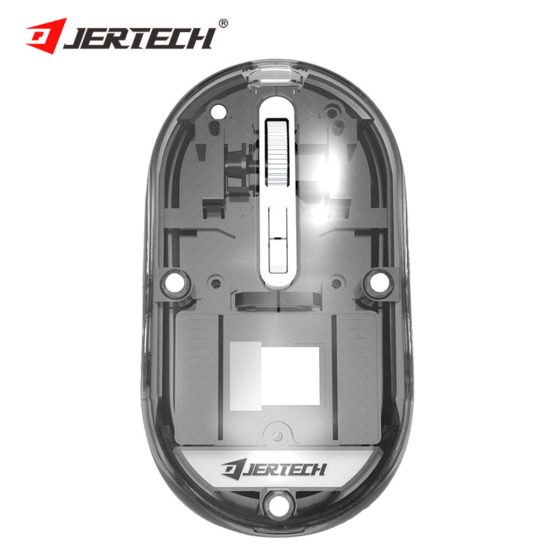 JERTECH WB120ماوسی کریستاڵ بە ڕووناکی پشتەوەی سەر مێز