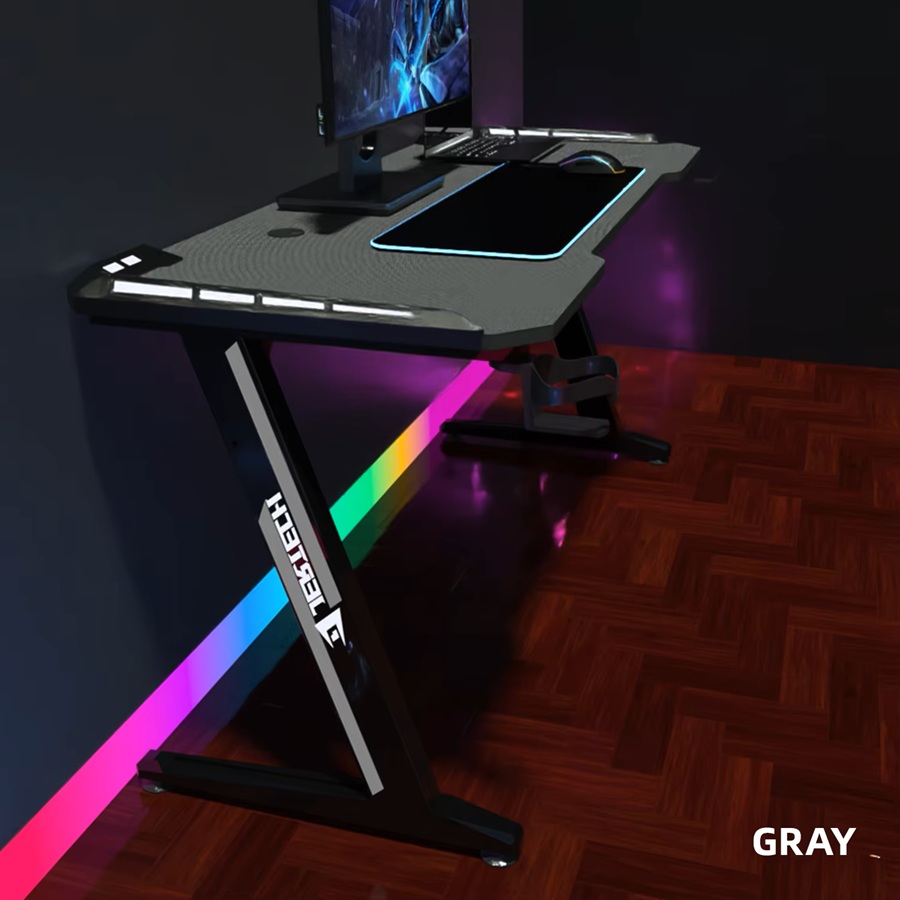 JERTECH GD216 Gaming Table – Carbon Fiber Surface – Professional RGB Style – Multi Color Edition