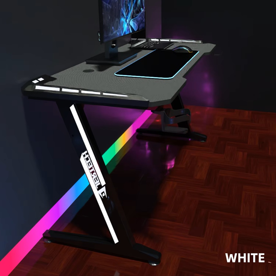 JERTECH GD216 Gaming Table – Carbon Fiber Surface – Professional RGB Style – Multi Color Edition