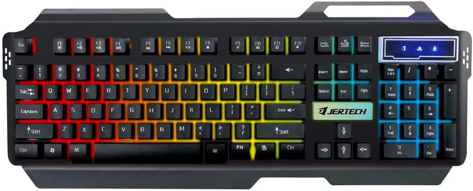 Industry INDUSTRY K909 Xash Resistant Metal Gaming Keyboard Multi LED Lights