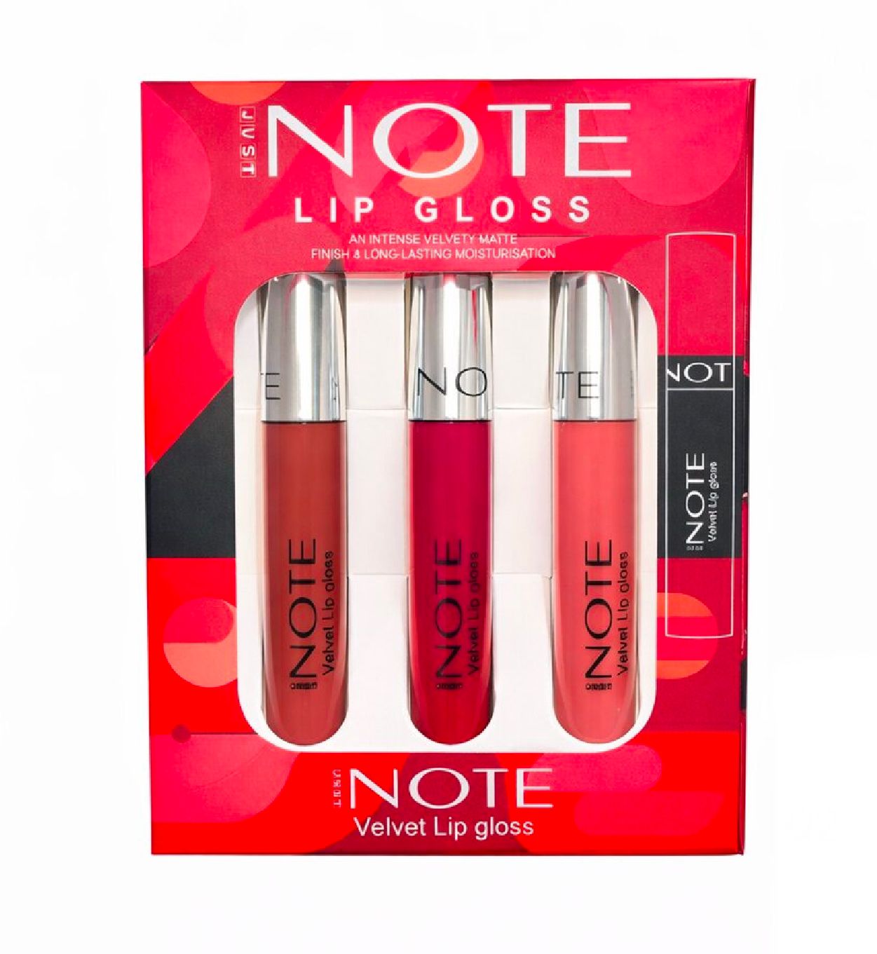 NOTE Lip Gloss Trio - Matte Velvet Finish (C)