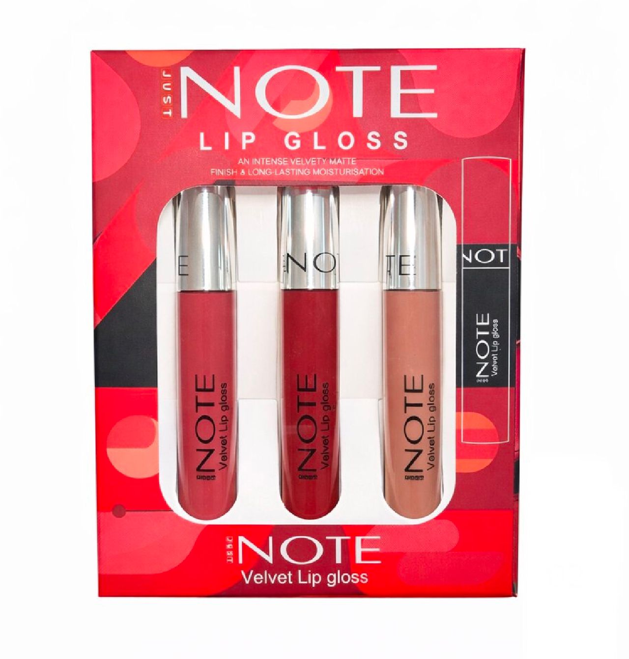 NOTE Lip Gloss Trio - Matte Velvet Finish (A) color option