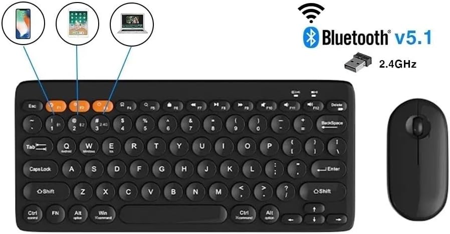Dual Mode Bluetooth & Wireless Keyboard and Mouse Set&nbsp;KM902