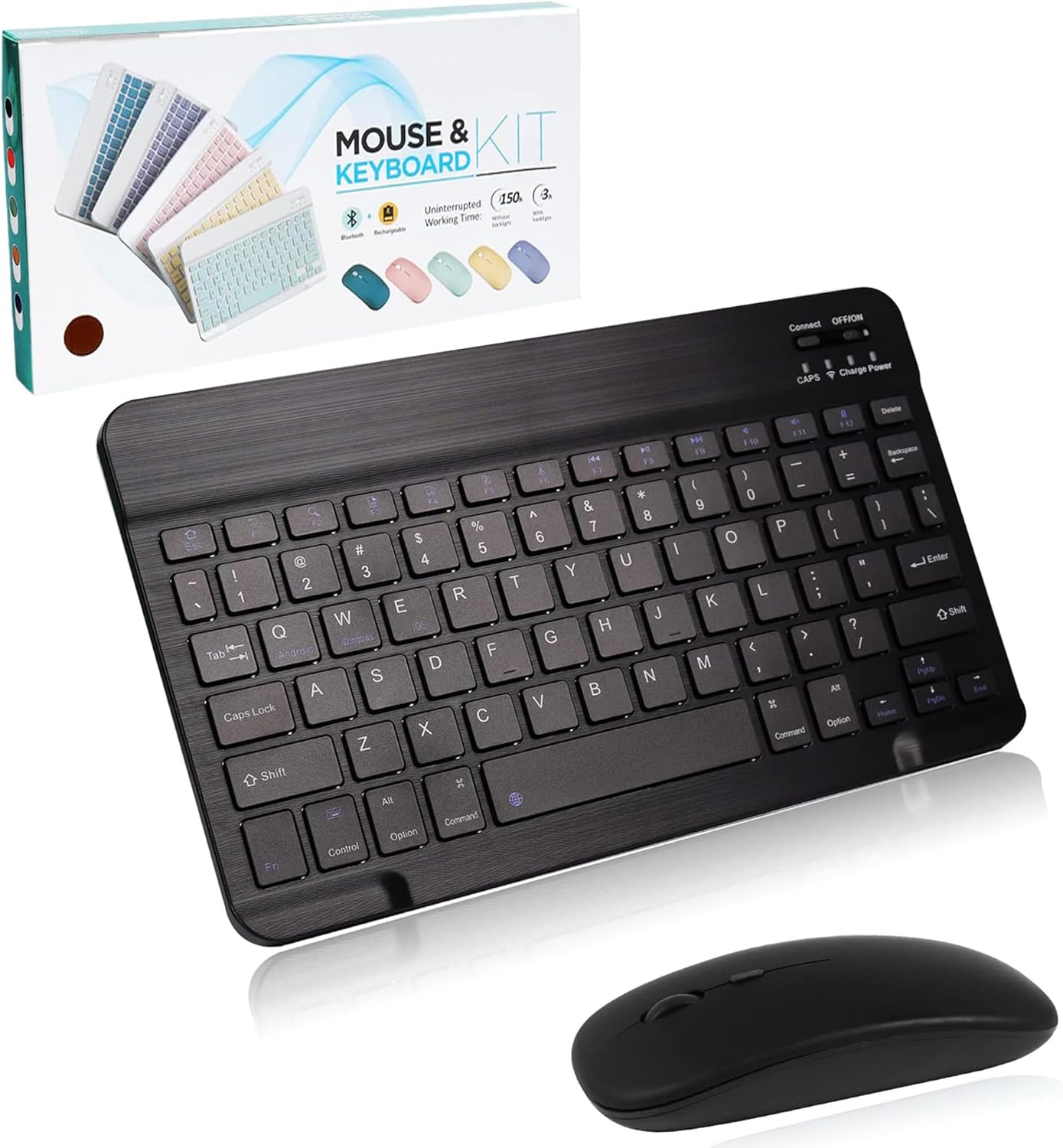 JERTECH Rechargeable Keyboard and Mouse Combo