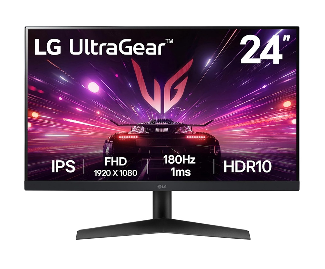 LG MONITOR 24GS60F-B 24INCH  FHD - 180HZ - 1MS - IPS (1 YEAR WARRANTY)