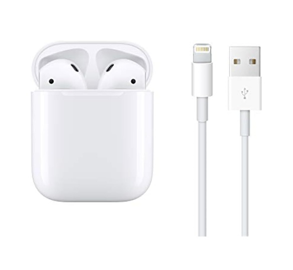 Apple Wireless AirPods Earbuds, Bluetooth Earbuds with Lightning Charging Case Included