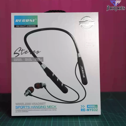 Regrsi RE-NY032 Wireless Neckband Bluetooth Earphone .