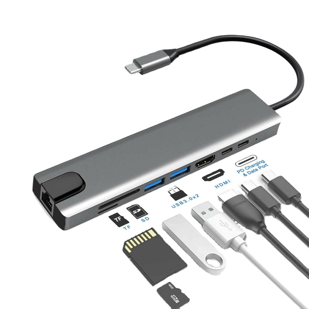 USB Hub 8-in-1 – High-Performance Multi-Device Connector