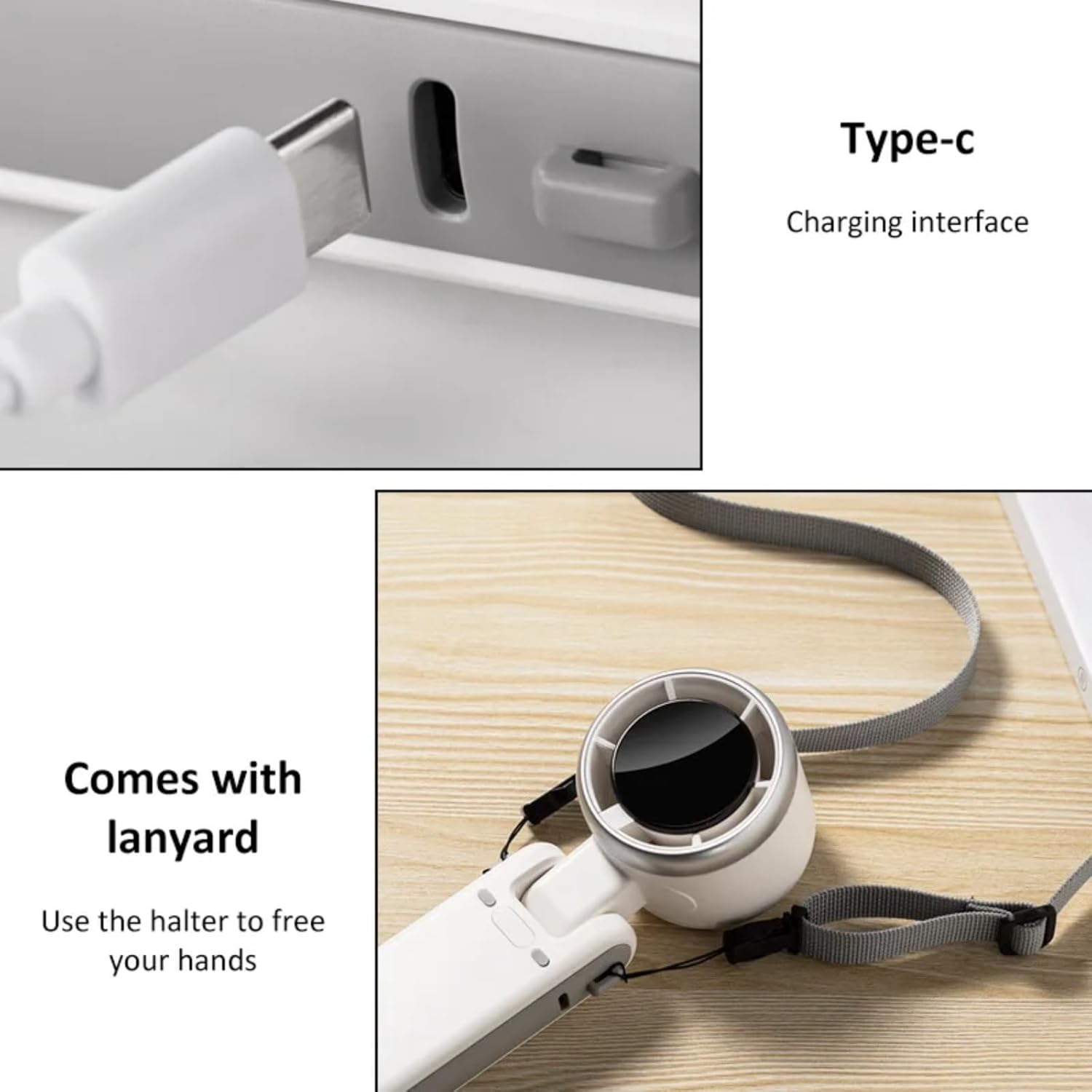 Handheld Fan, 5000mAh Mini Turbo Fan