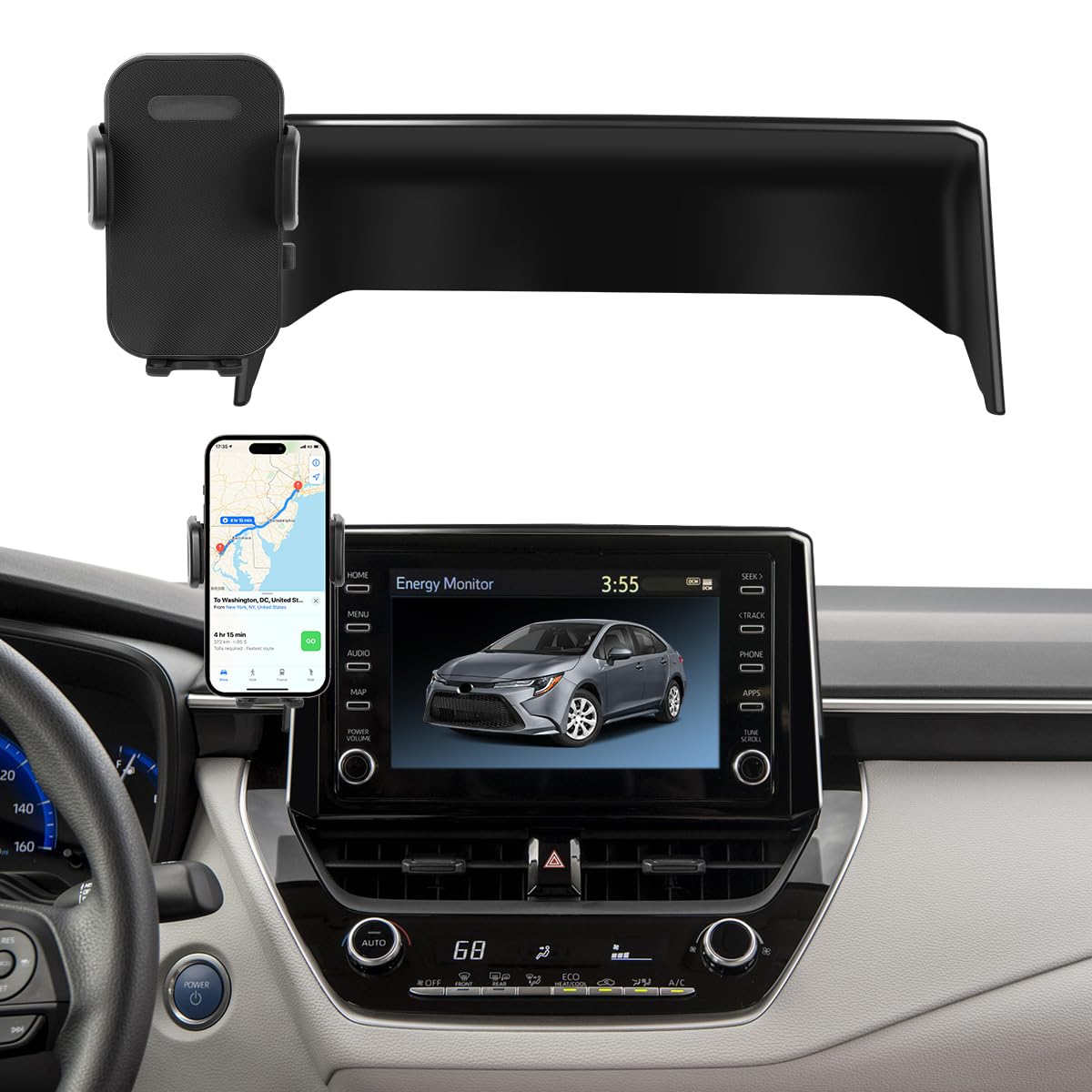 Car phone holder designed for Toyota Corolla