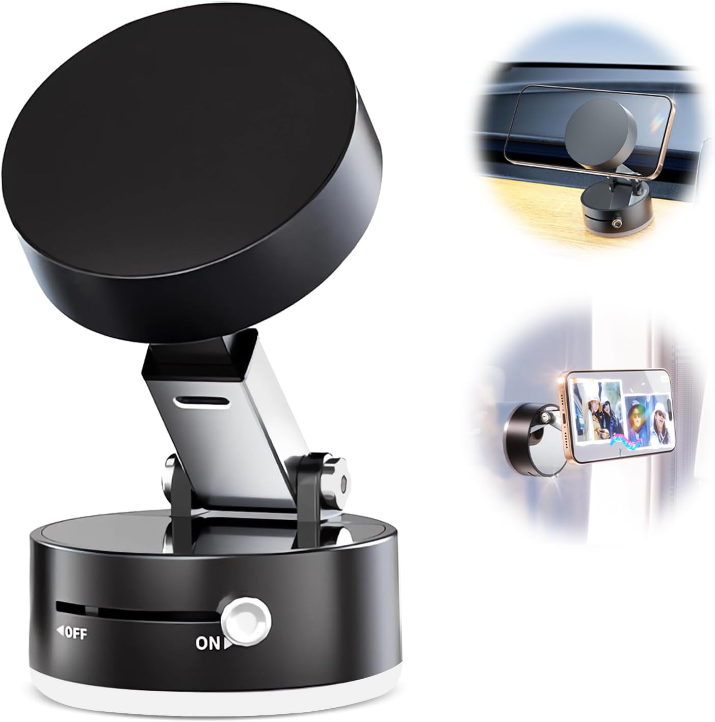 Vacuum Magnetic Suction Phone Mount color option