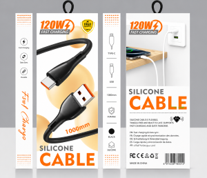 LDNIO silicone Type C cable 120W fast charging