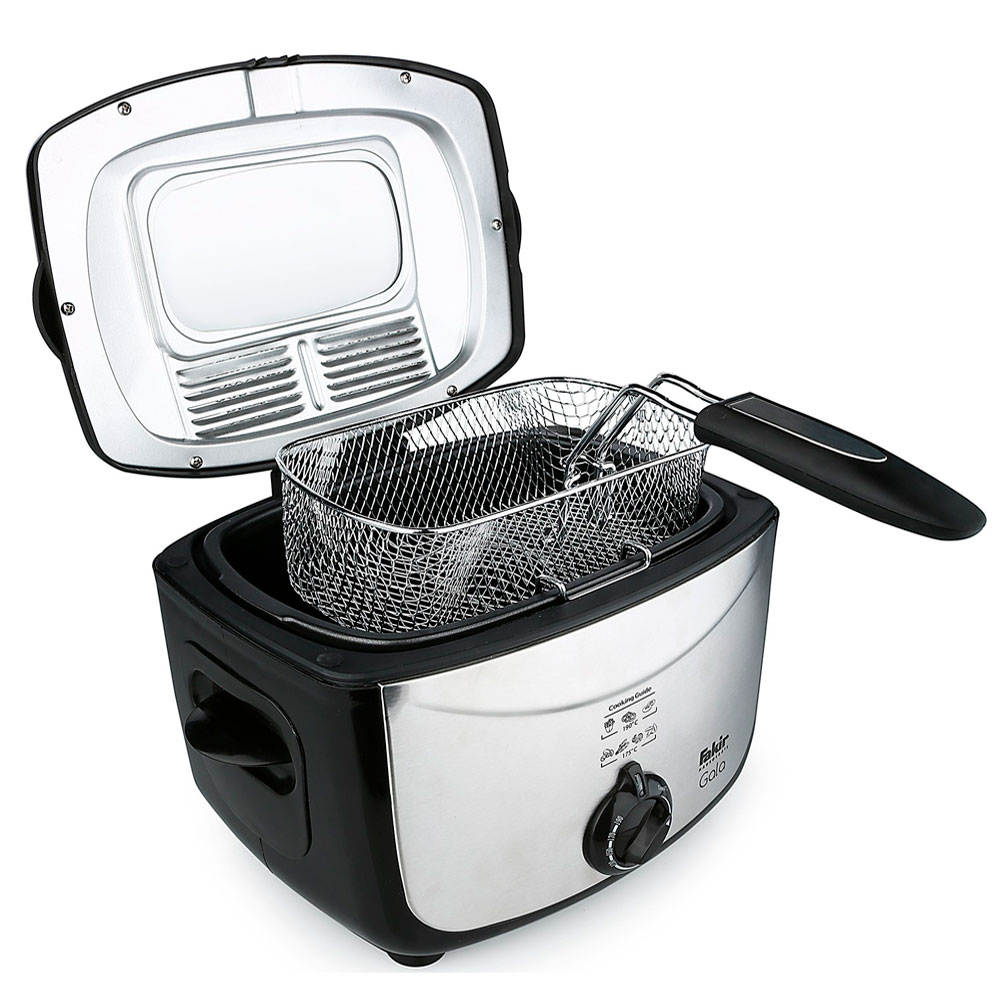 Fakir Gala Stainless Steel Deep Fryer, 1500 W, 1.5 Liters, Plastic, Black