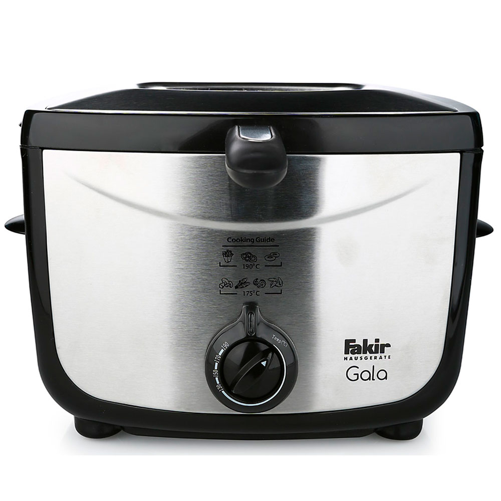 Fakir Gala Stainless Steel Deep Fryer, 1500 W, 1.5 Liters, Plastic, Black