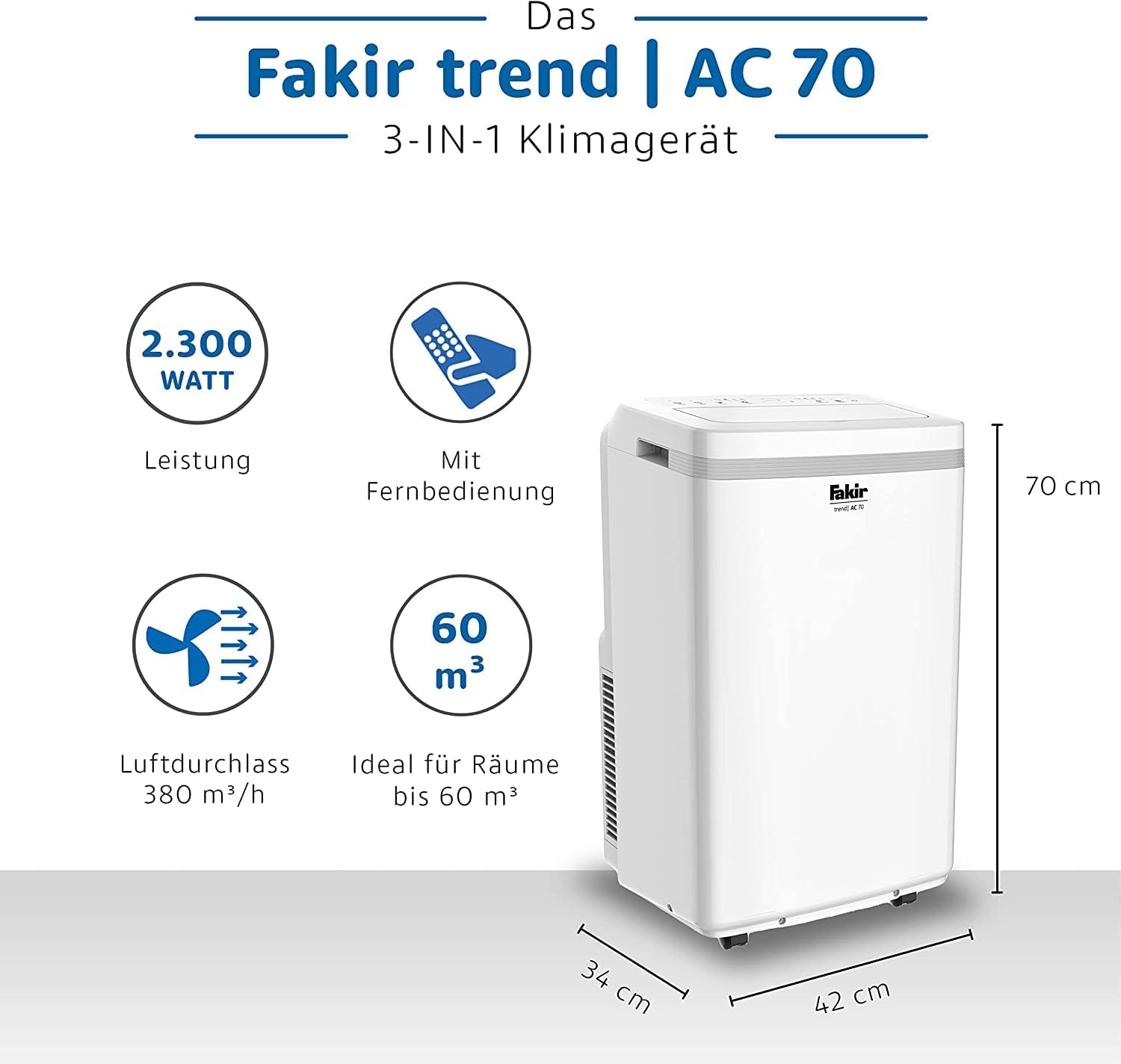 Fakir trend AC 70 air conditioner White