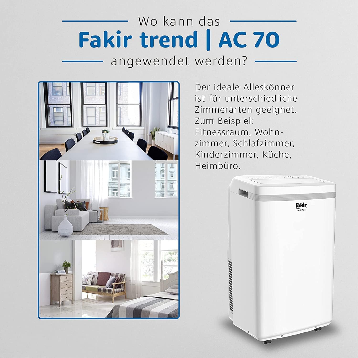 Fakir trend AC 70 air conditioner White