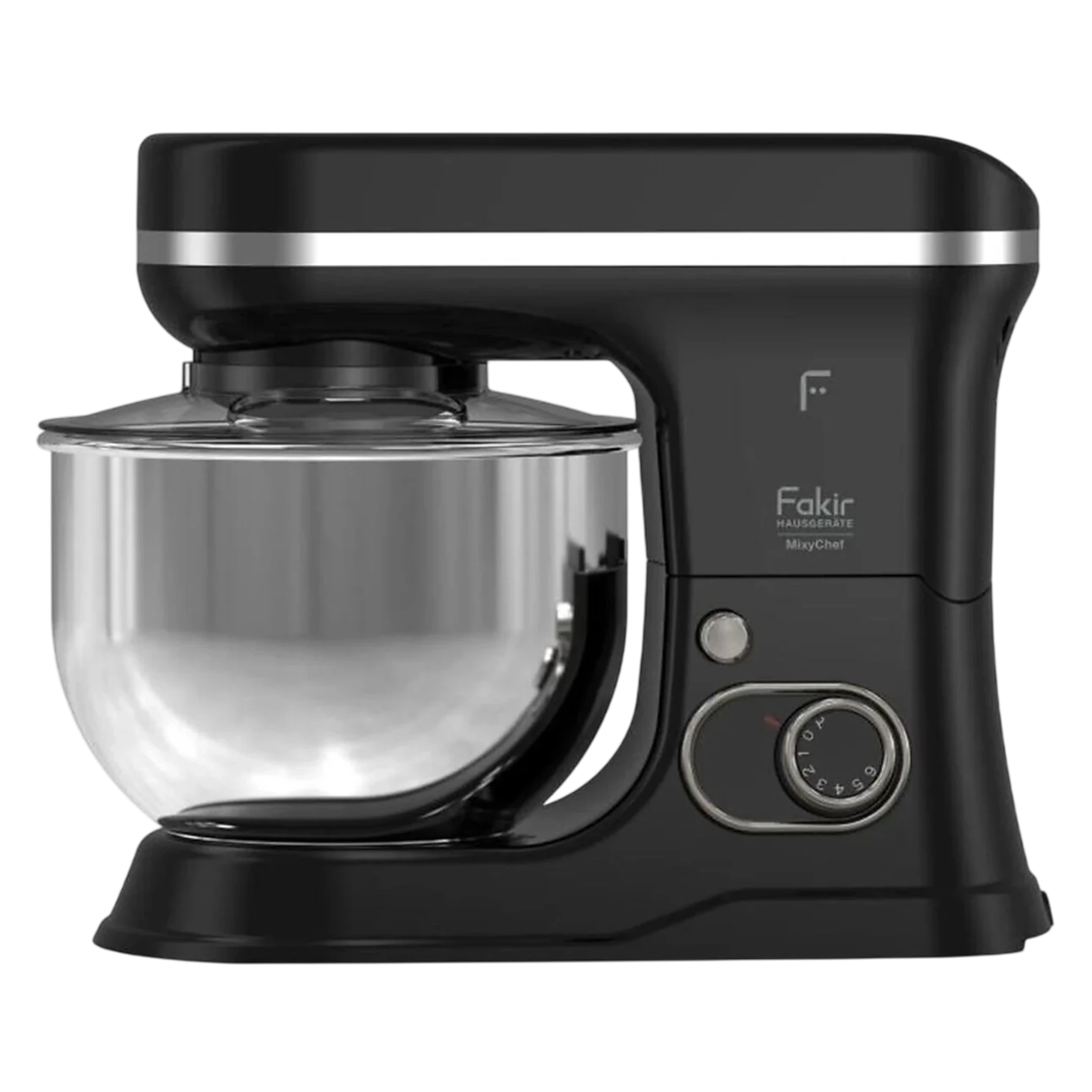 Fakir Kitchen Mixychef Stand Mixer - 1500W - 5L Stainless Steel Bowl - 6 Speed Settings - Black image 1
