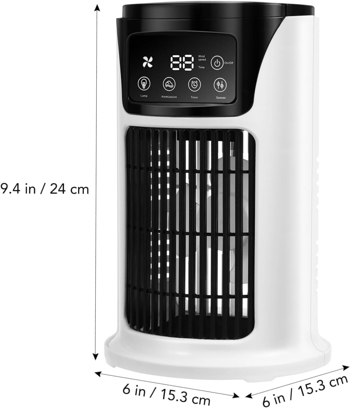 Portable Air Conditioner Humidifier Atmosphere Light Fan USB Cooler Air Conditioner, 3 In 1 Function image 5