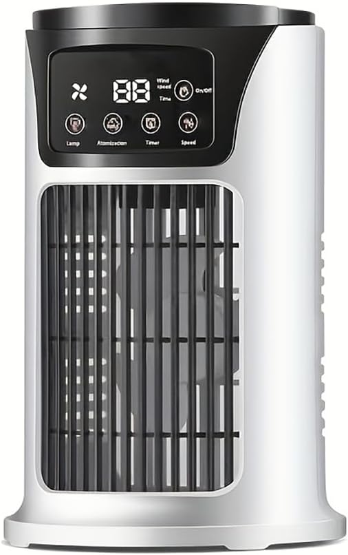 Portable Air Conditioner Humidifier Atmosphere Light Fan USB Cooler Air Conditioner, 3 In 1 Function image 9