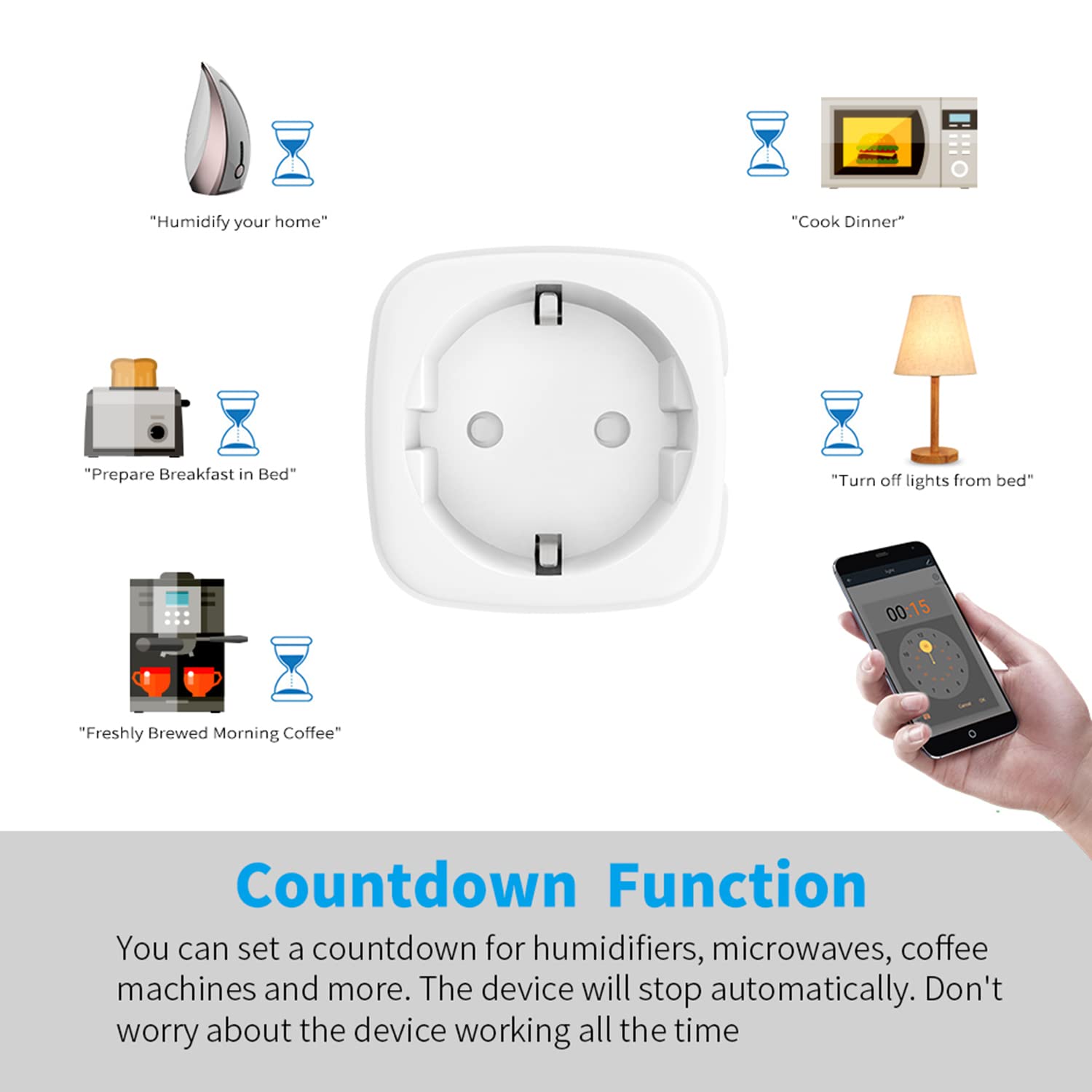 Smart Plug WiFi Socket: 10 A WiFi Socket with Timer and Countdown Function image 4