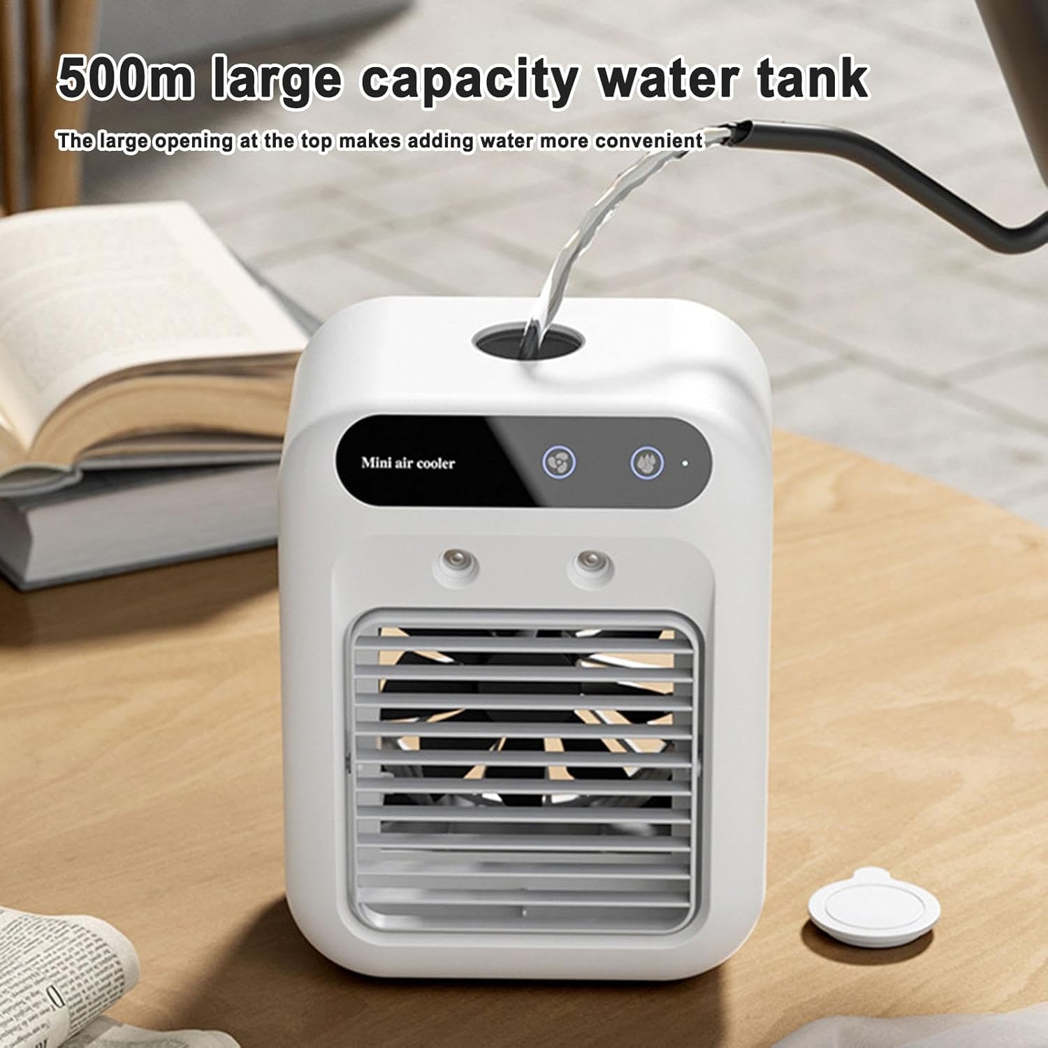 Desk Blower Fan - Adjustable USB Humidifier Mist Fan for Tabletop image 7