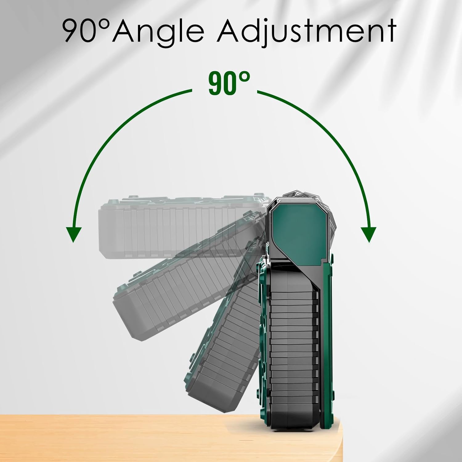 Sendowtek Portable Camping Battery Fan with Solar Panel image 5