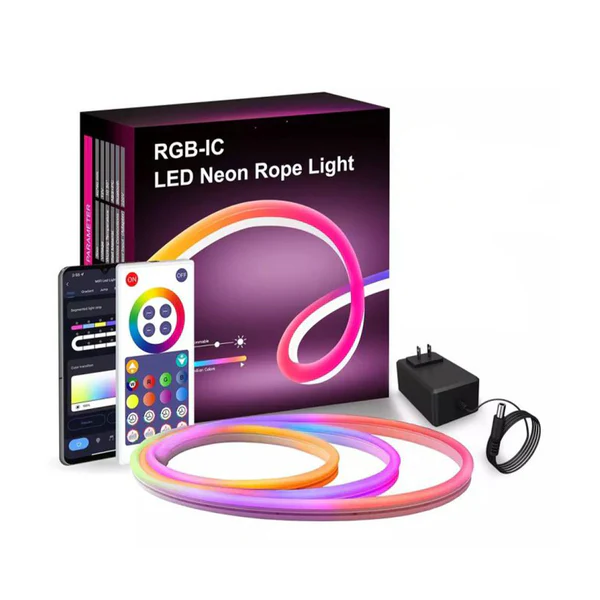 DMG Smart Neon Strip, Smart LED Light Strip, 3 Meters with App Control and WiFi Music Sync color option