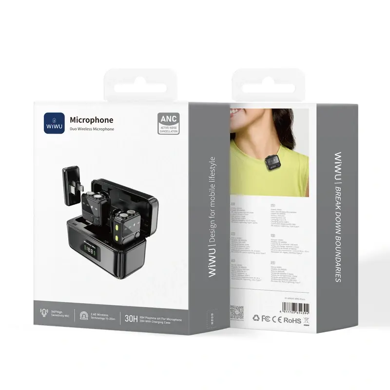 Wiwu WI-WM005 Wiwu Duo Wireless Microphone Anc Wi-Wm005 image 1