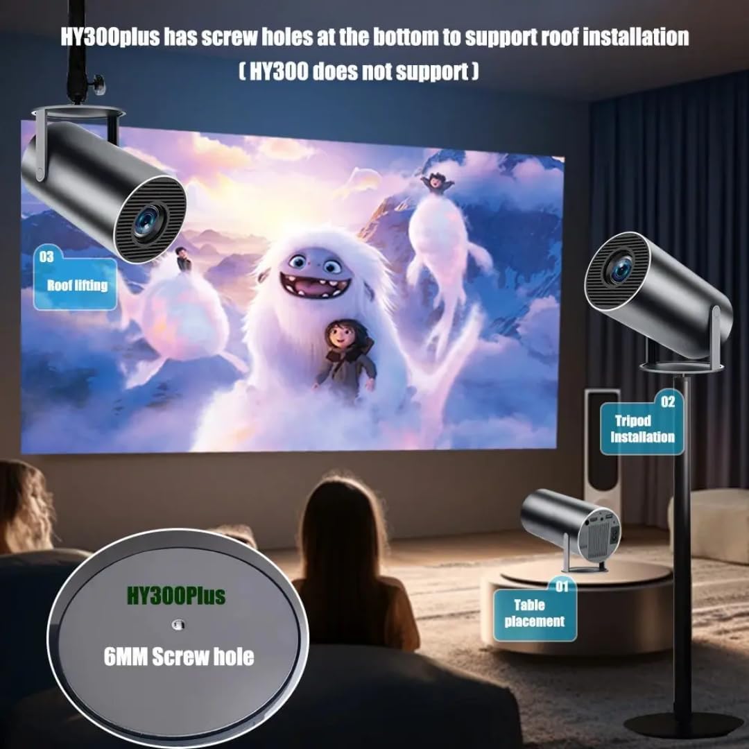 Mini Portable Projector 1080P Supported – Home Theater & Outdoor Movie Projector with HDMI/USB/AV image 4