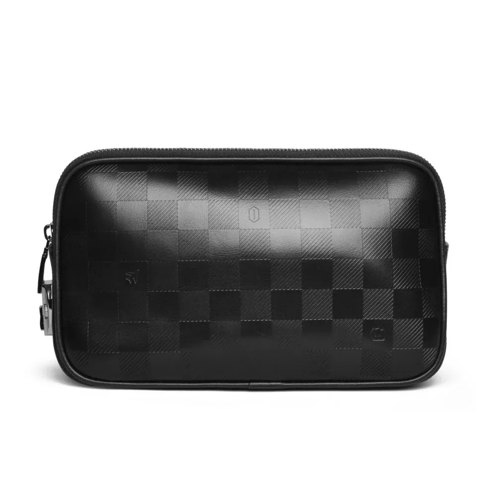 Wiwu Phantom Pro Handbag - Fingerprint Lock -Leather - Black image 1
