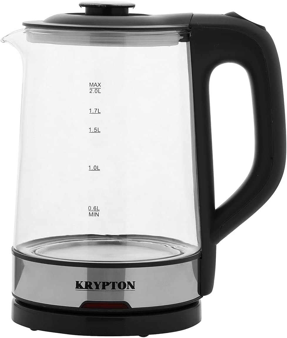 Krypton 1500W Electric Glass Kettle, KNK6221 color option