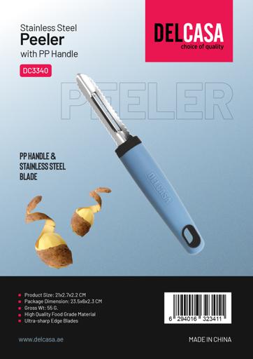 Delcasa Stainless Steel Peeler with PP Handle / Highly Durable and Light-Weight image 4