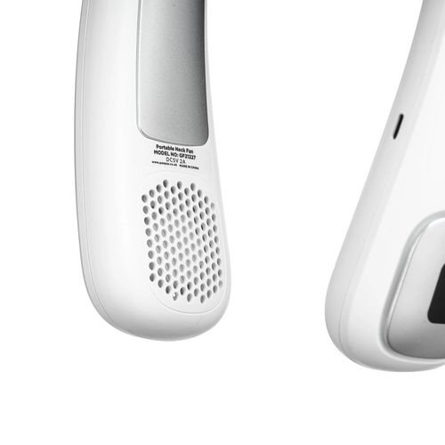 Geepas Portable Neck Fan, Rechargeable, 3 Speeds, White image 4