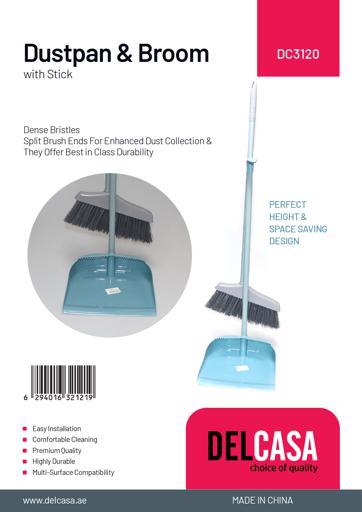 Delcasa DC3120 Dustpan with Brush image 4