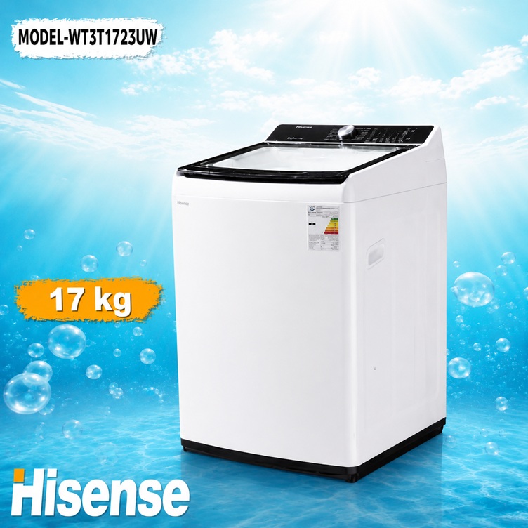 هايسينس غسالة تحميل علوي، سعة 17 كجم، WT3T1723UW color option