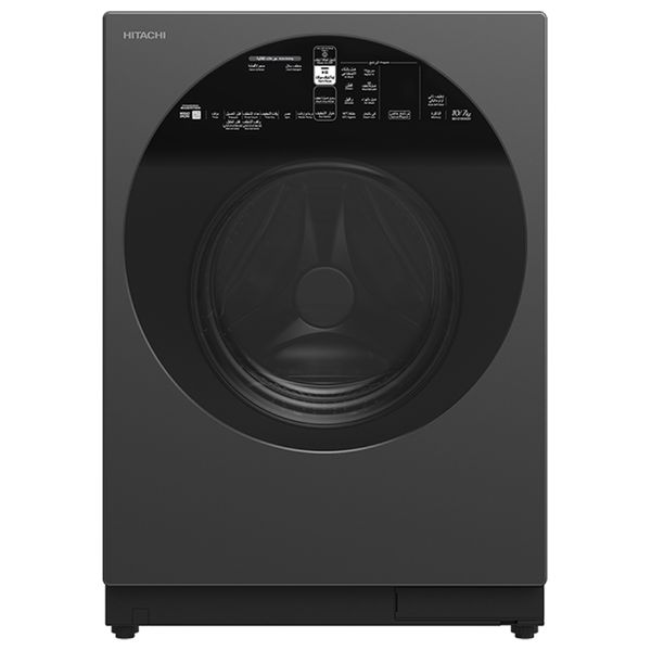 Hitachi - 10Kg - 1600RPM - Front Loading Washing Machine - Gray BD-D100XGV-3CQ image 1