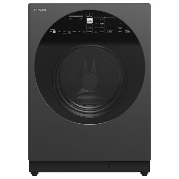 Hitachi- 12Kg - 1600RPM - Front Loading Washing Machine - Black  BD-D120XGV-3CQ color option