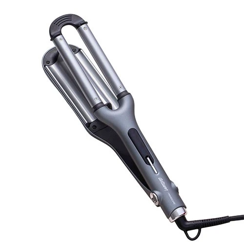 Arzum AR5079 Trendcare Wag Curler - 16 mm Triple Barrel - Adjustable Heat Settings - Ceramic Coated Plates - 45-Second Fast Heat-Up - Grey image 4