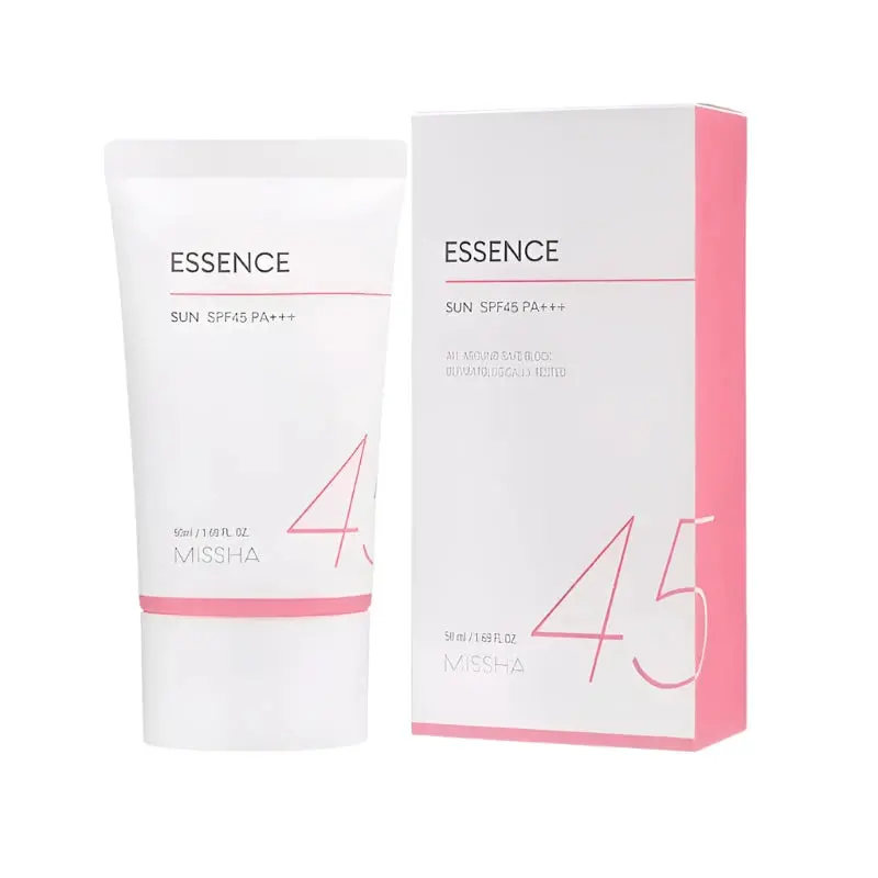 Missha Essence Sun SPF 45+ color option