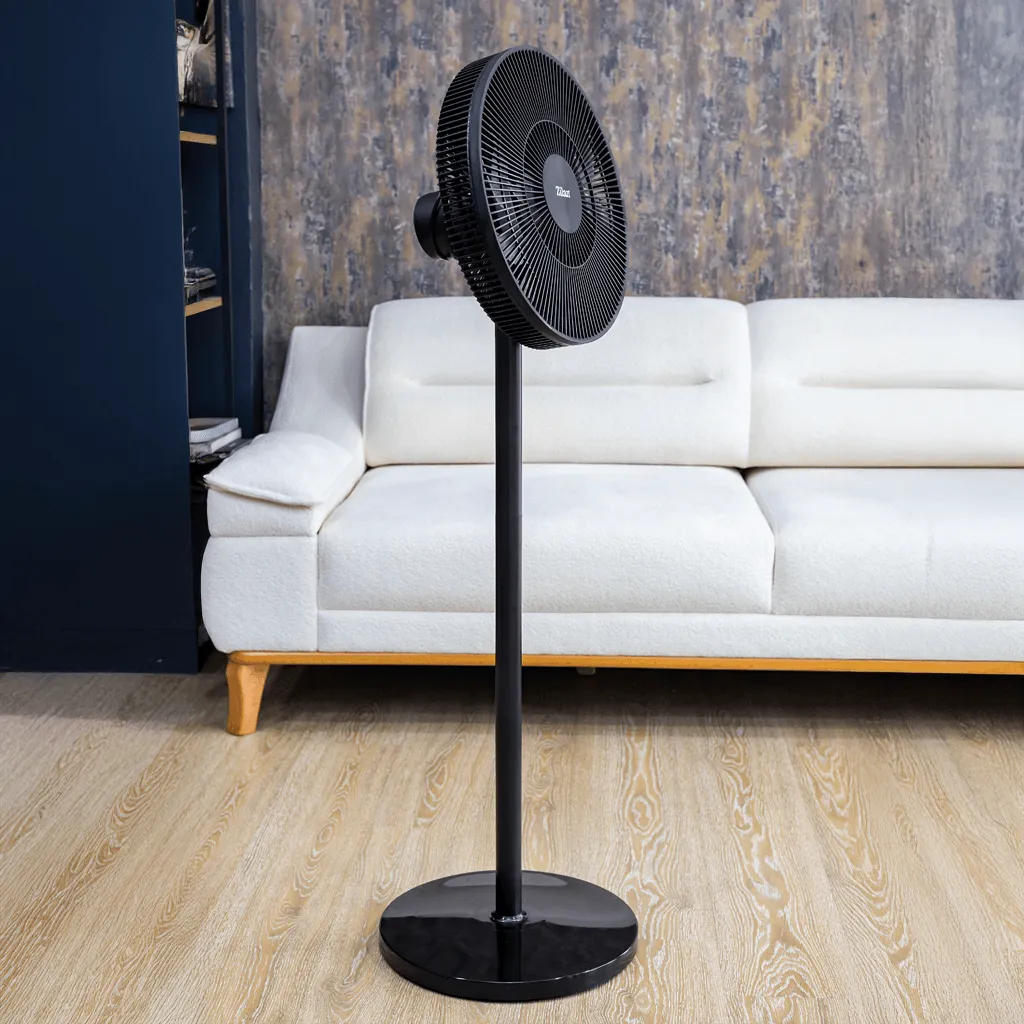 Zilan Stand Fan – 16-Inch Pedestal Fan – 3 Speed Settings – Adjustable Height – Powerful Airflow – Black image 2