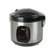 Zilan 2-in-1 Rice & Steam Cooker – Electric Rice Cooker with Steaming Function – Stainless Steel & Plastic – Silver/Black color option