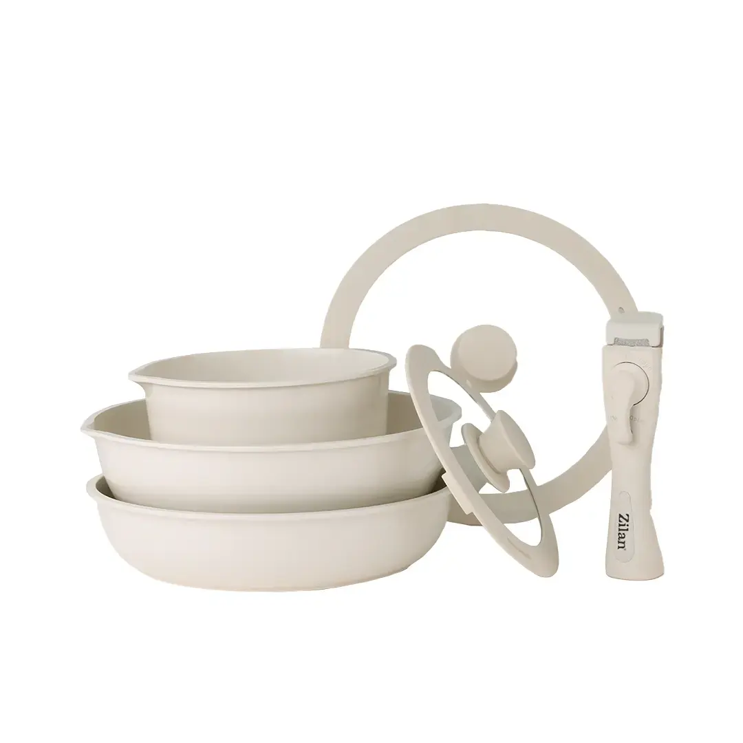 zilan zln0965 8 Pcs Cookware Set (Beige Chef) image 1