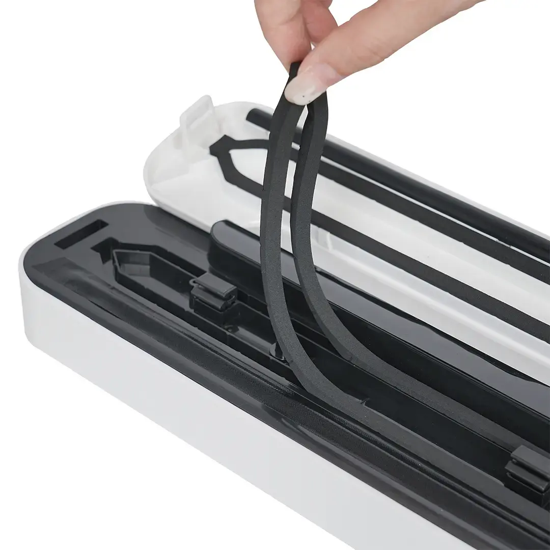 Floria Vacuum Sealer Machine – Automatic Food Sealing System with Vacuum & Seal Function  – White/Black image 1