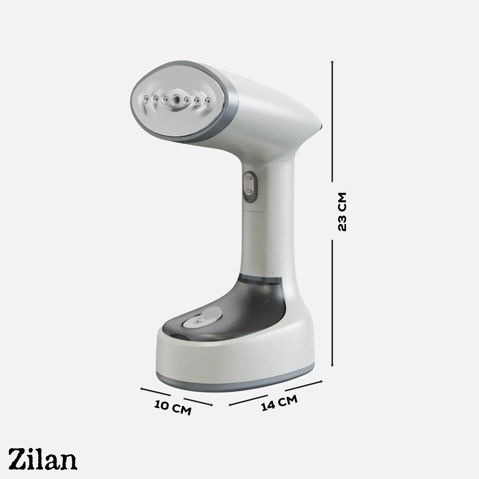 Zilan Fabric & Garment Steamer – Portable Handheld Clothes Steamer with Fast Heating & Continuous Steam  – White image 1