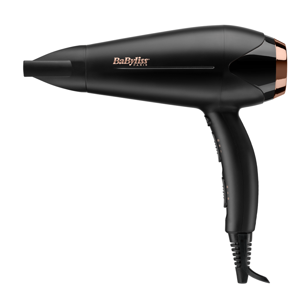 BaByliss Hair Dryer – Turbo Smooth 2200W Hair Dryer with Anti-Frizz Technology– Black/Rose Gold color option